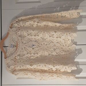 Johnny Was Picado Crochet Pullover XS NWT